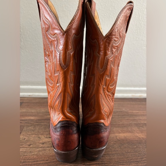 Justin Cowgirl Heeled Leather Exotic Lizard
Stitched Tall Western Boots 7.5 - Picture 14 of 16